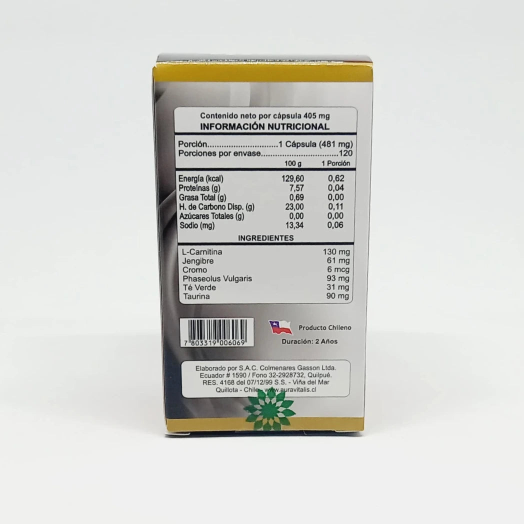 Lipo Thermo Aura Vitalis Información nutricional