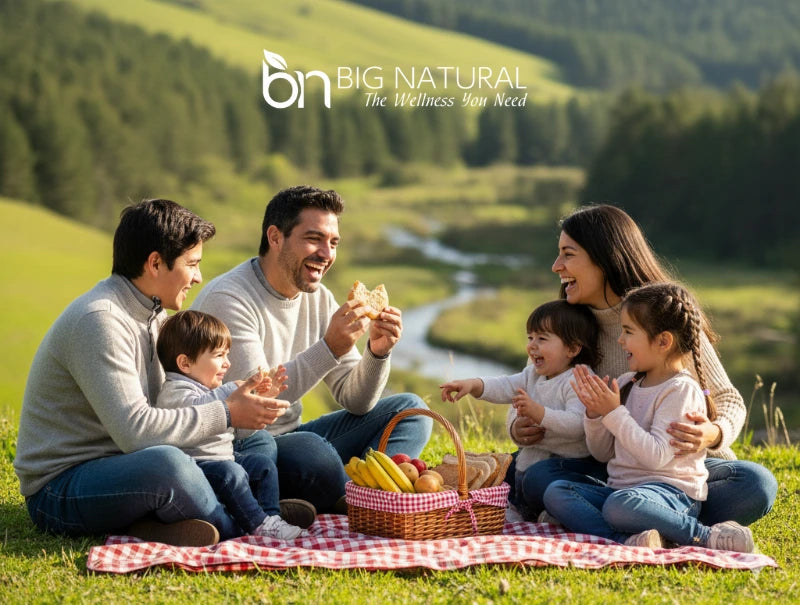 familia disfrutando en un parque de chile