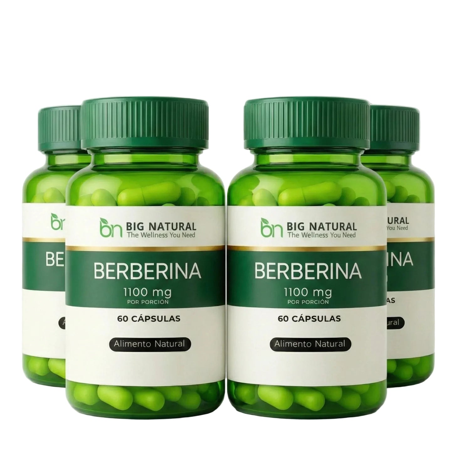 Berberina para control de glucosa (pack 4 frascos)