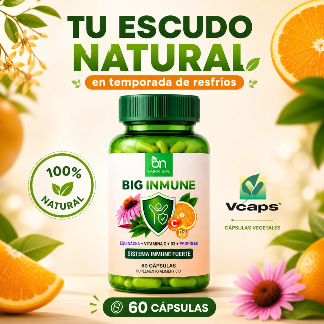 BIG INMUNE Equinácea + Vitamina C + Propóleo + Vitamina D3