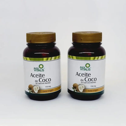 2 X ACEITE DE COCO 60 CAPS.