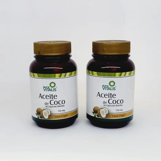 2 X ACEITE DE COCO 60 CAPS.
