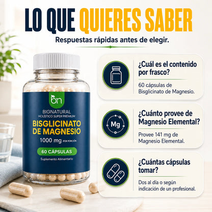 bisglicinato magnesio lo que debes saber