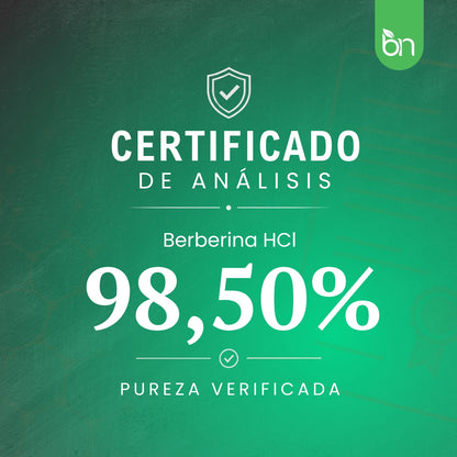 certificado de analisis berberina hcl bn