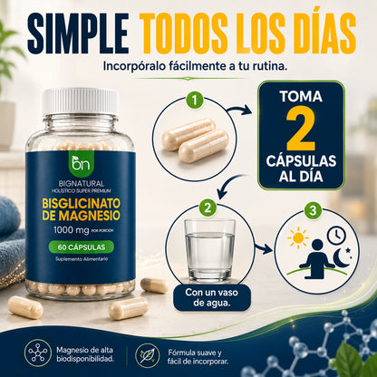como tomar bisglicinato magnesio